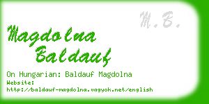 magdolna baldauf business card